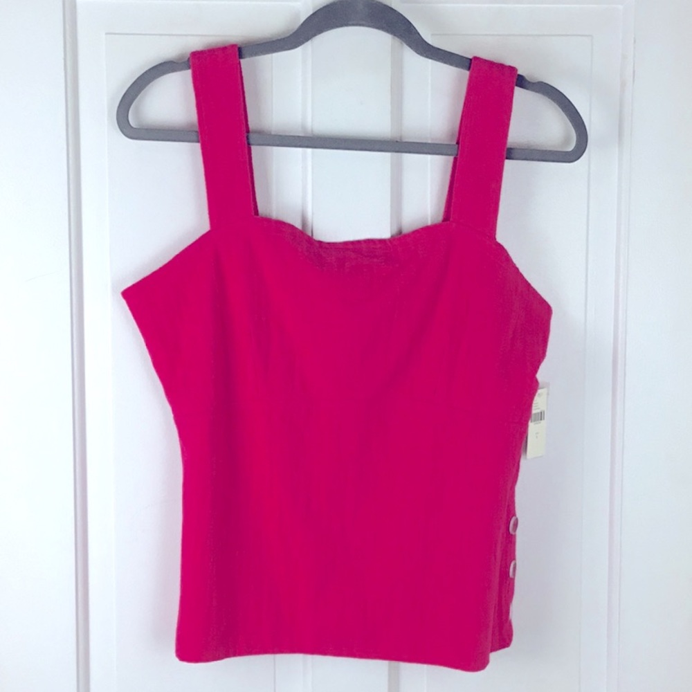 Maeve by Anthropologie NWT Tank top with square neck style and buttons